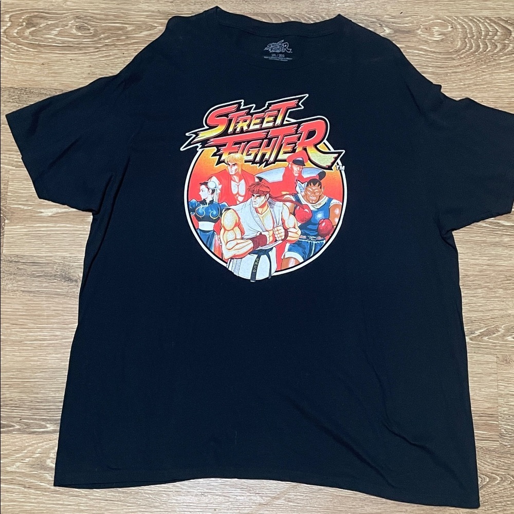 Street fighter T-shirt men’s size 2XL Black